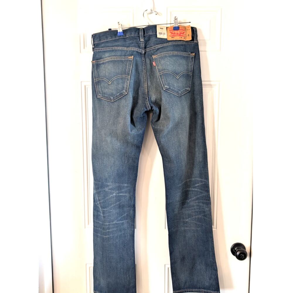 Levi's 501 Original Jeans Mens 34x34 NWT Stretch Straight Leg Button Fly - Picture 2 of 9